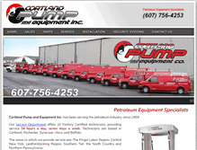Tablet Screenshot of cortlandpump.com